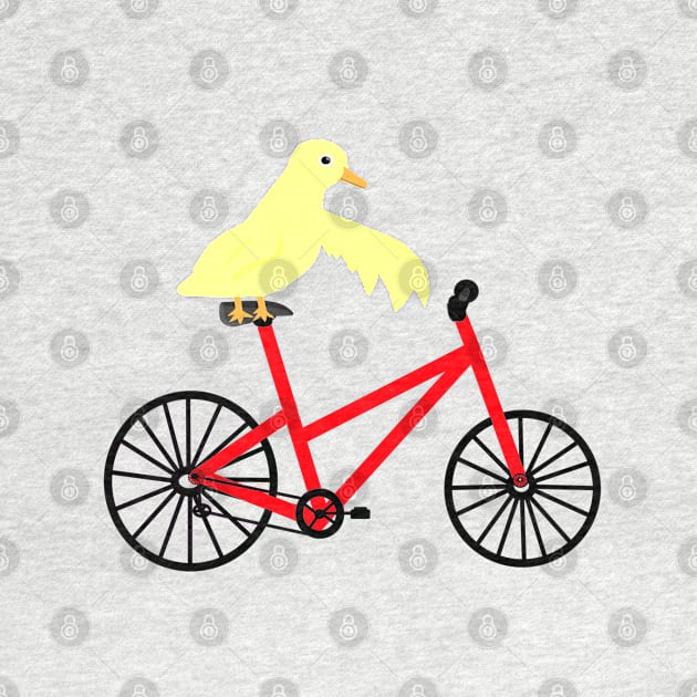 Duck On A Red Bicycle by CatGirl101